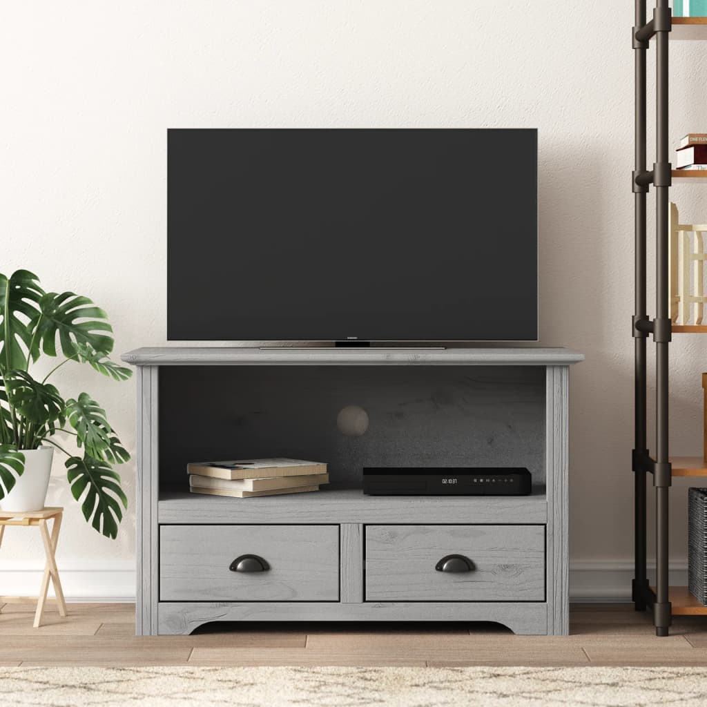 TV-Schrank mit 2 Schubladen BODO 91,5x44,5x56 cm Kiefernholz