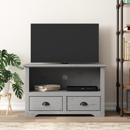 TV-Schrank mit 2 Schubladen BODO 91,5x44,5x56 cm Kiefernholz
