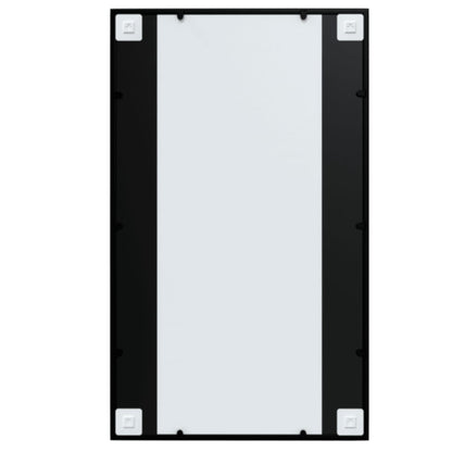 Wandspiegel 2 Stk. Schwarz 100x60 cm Metall