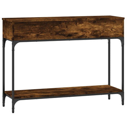 Konsolentisch Räuchereiche 100x30,5x75 cm Holzwerkstoff