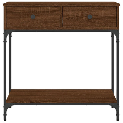 Konsolentisch Braun Eichen-Optik 75x34,5x75 cm Holzwerkstoff