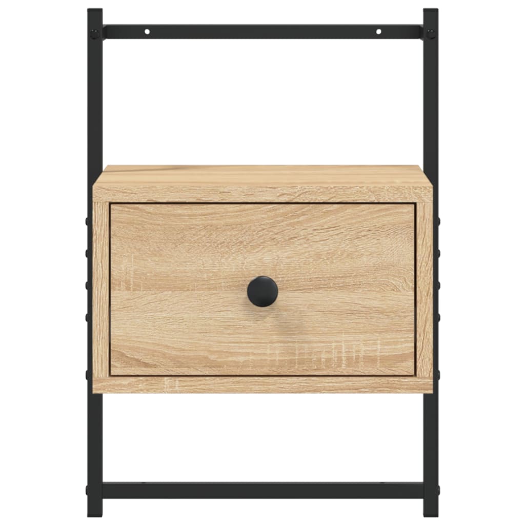 Wand-Nachttisch Sonoma-Eiche 35x30x51 cm Holzwerkstoff