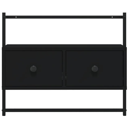 TV-Wandschrank Schwarz 60,5x30x51 cm Holzwerkstoff