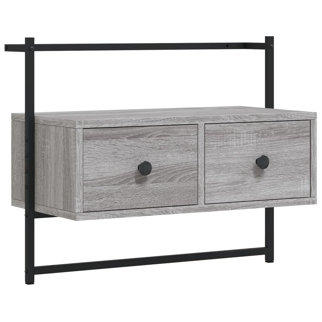 TV overskab grå Sonoma 60,5x30x51 cm træmateriale