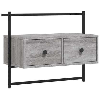 TV overskab grå Sonoma 60,5x30x51 cm træmateriale