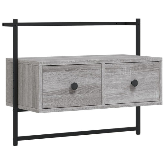 TV overskab grå Sonoma 60,5x30x51 cm træmateriale