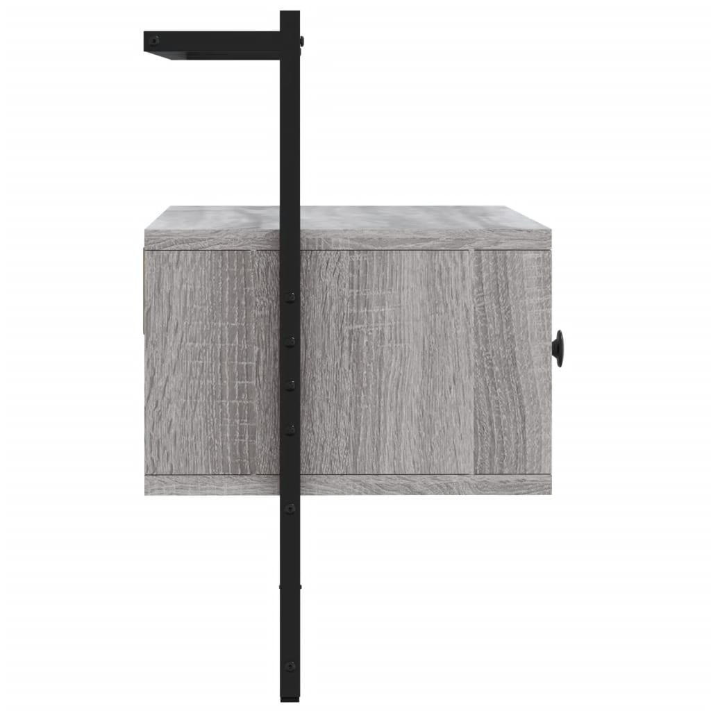 TV overskab grå Sonoma 60,5x30x51 cm træmateriale