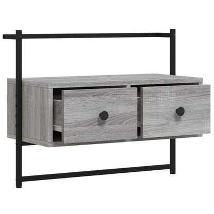 TV overskab grå Sonoma 60,5x30x51 cm træmateriale