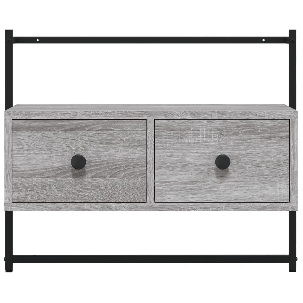 TV overskab grå Sonoma 60,5x30x51 cm træmateriale
