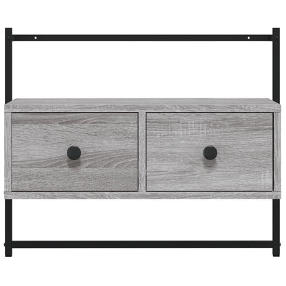TV overskab grå Sonoma 60,5x30x51 cm træmateriale