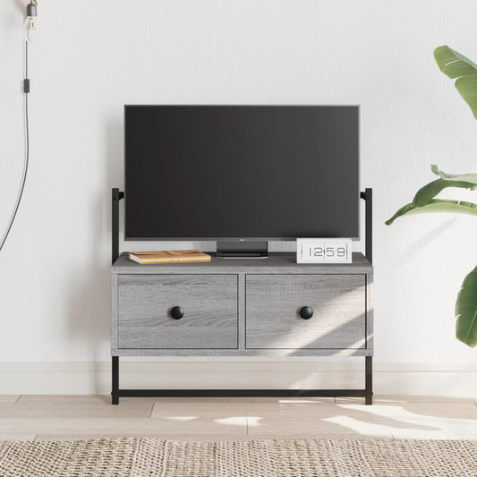 TV overskab grå Sonoma 60,5x30x51 cm træmateriale
