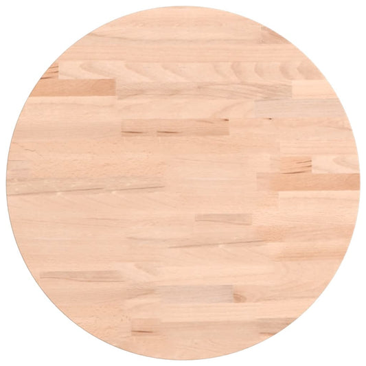 Tischplatte Ø40x1,5 cm Rund Massivholz Buche