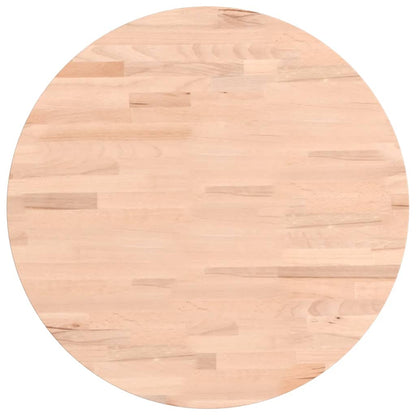 Tischplatte Ø50x1,5 cm Rund Massivholz Buche