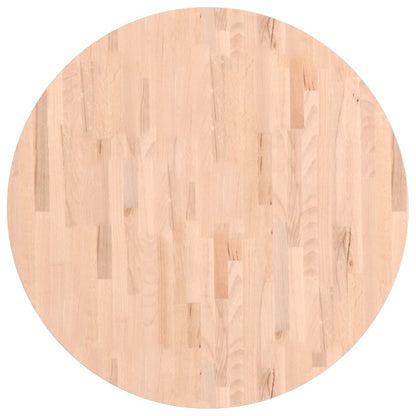Tischplatte Ø90x2,5 cm Rund Massivholz Buche