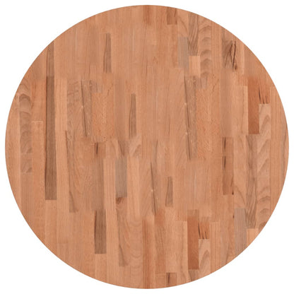 Tischplatte Ø80x1,5 cm Rund Massivholz Buche