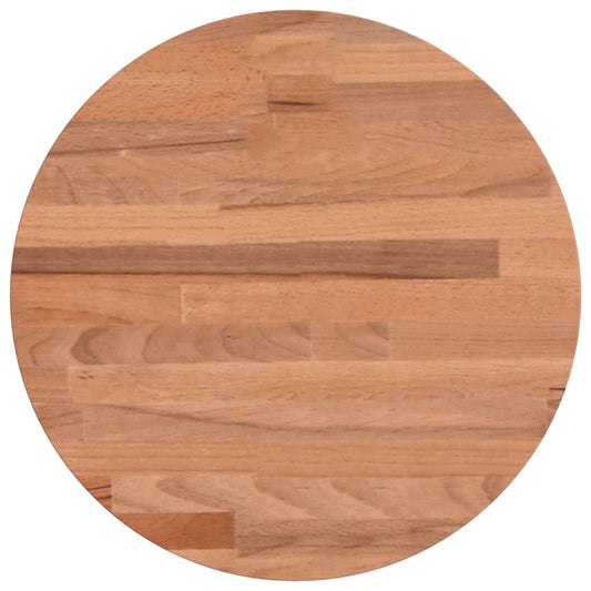 Tischplatte Ø30x2,5 cm Rund Massivholz Buche