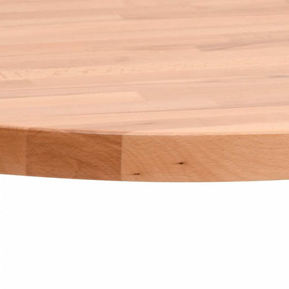 Tischplatte Ø70x2,5 cm Rund Massivholz Buche