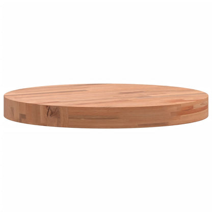 Tischplatte Ø40x4 cm Rund Massivholz Buche