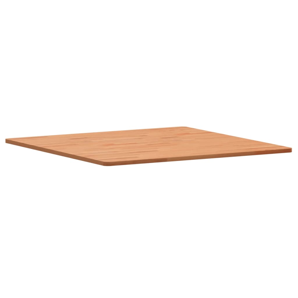 Tischplatte 80x80x1,5 cm Quadratisch Massivholz Buche
