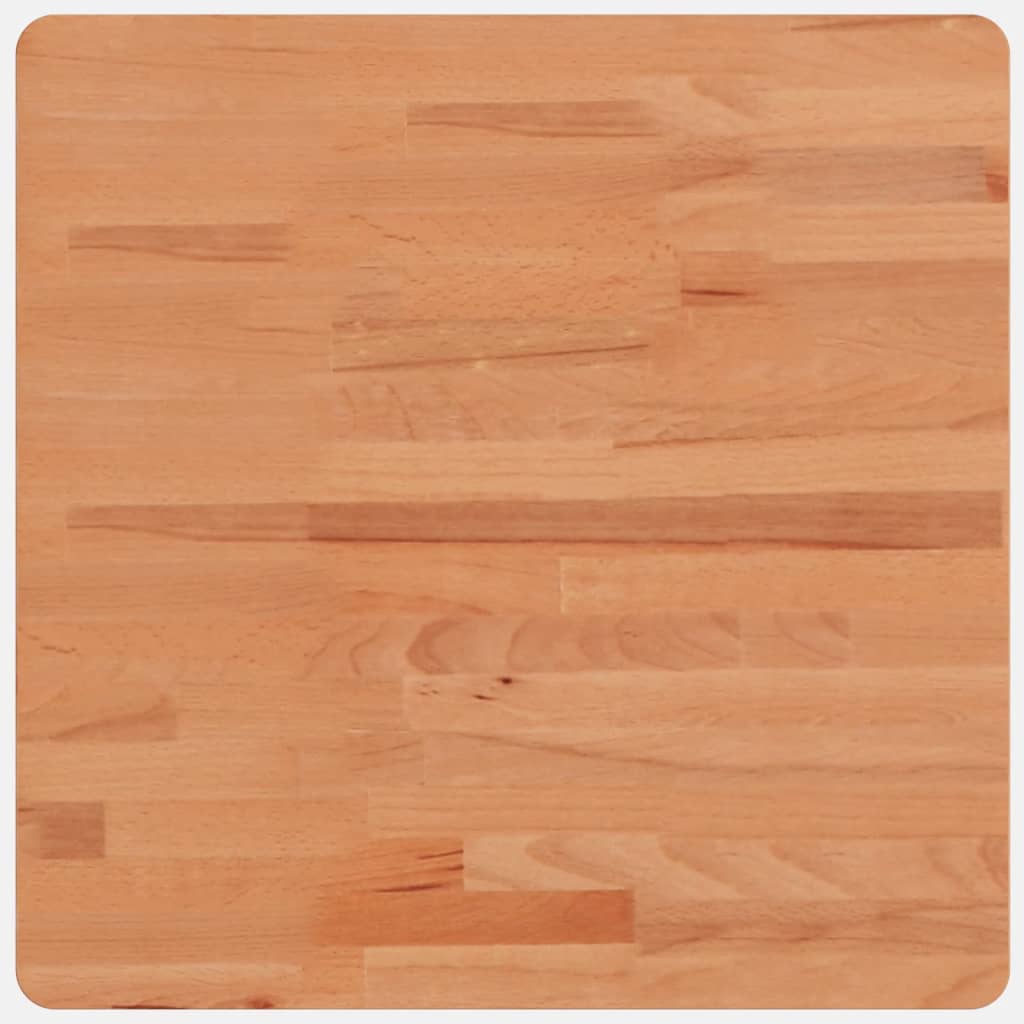 Tischplatte 50x50x2,5 cm Quadratisch Massivholz Buche
