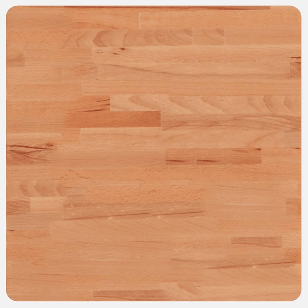 Tischplatte 50x50x4 cm Quadratisch Massivholz Buche