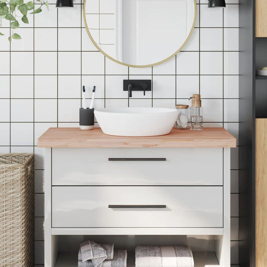 Waschtischplatte 100x60x4 cm Massivholz Buche