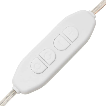 Wandspiegel mit LED-Leuchten 40x90 cm Glas Oval