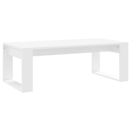 Sofabord Hvid 102x50x35 cm Træ Materiale