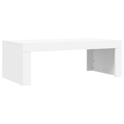 Sofabord Hvid 102x50x36 cm Træ Materiale