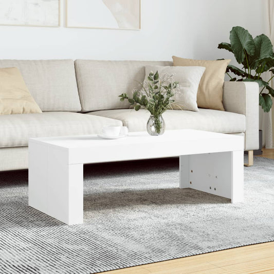 Sofabord Hvid 102x50x36 cm Træ Materiale