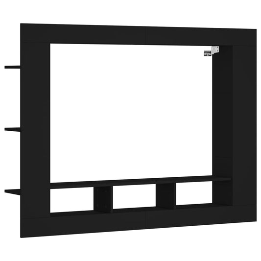 TV-Schrank Schwarz 152x22x113 cm Holzwerkstoff