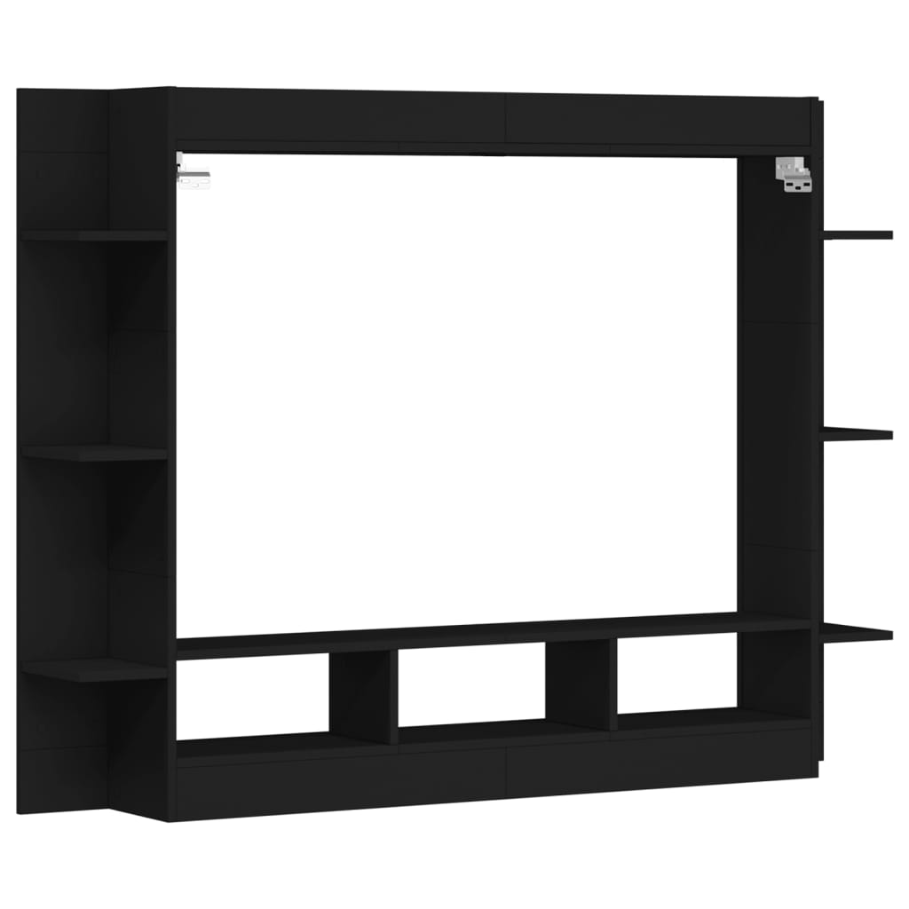 TV-Schrank Schwarz 152x22x113 cm Holzwerkstoff