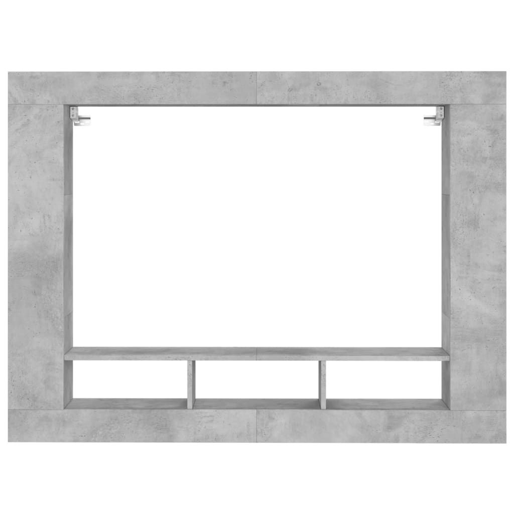 TV-Schrank Betongrau 152x22x113 cm Holzwerkstoff