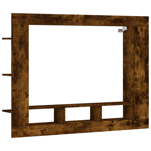 TV-Schrank Räuchereiche 152x22x113 cm Holzwerkstoff