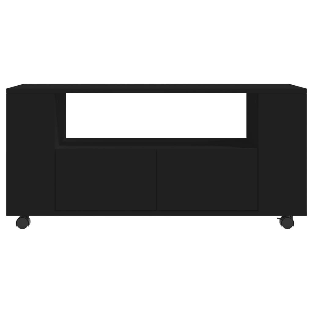 TV-skab Sort 102x34,5x43 cm Træ Materiale