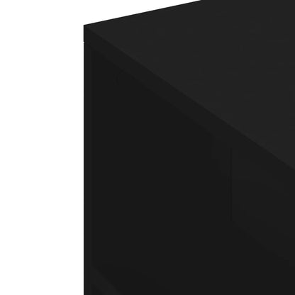 TV-skab Sort 102x34,5x43 cm Træ Materiale