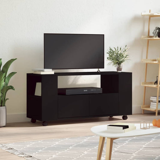 TV-skab Sort 102x34,5x43 cm Træ Materiale