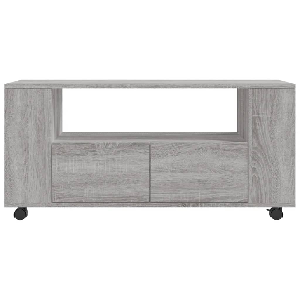 TV-Schrank Grau Sonoma 102x34,5x43 cm Holzwerkstoff