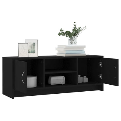 TV-skab Sort 102x30x37,5 cm Træ Materiale