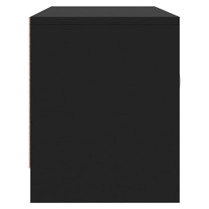 TV-skab Sort 102x30x37,5 cm Træ Materiale