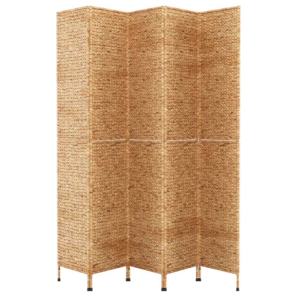 5-delt foldeskærm 205x180 cm vandhyacint