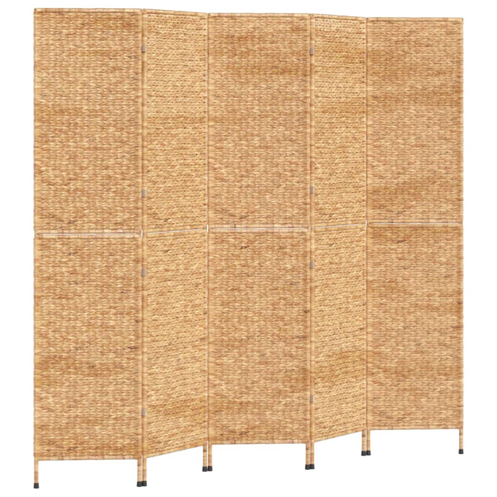 5-delt foldeskærm 205x180 cm vandhyacint