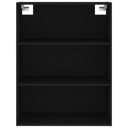 Highboard Schwarz 69,5x34x180 cm Holzwerkstoff