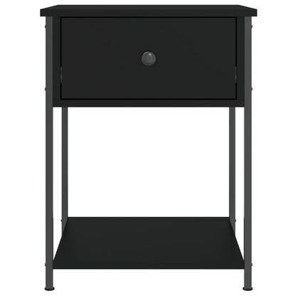 Nachttische 2 Stk. Schwarz 44x45x58 cm Holzwerkstoff