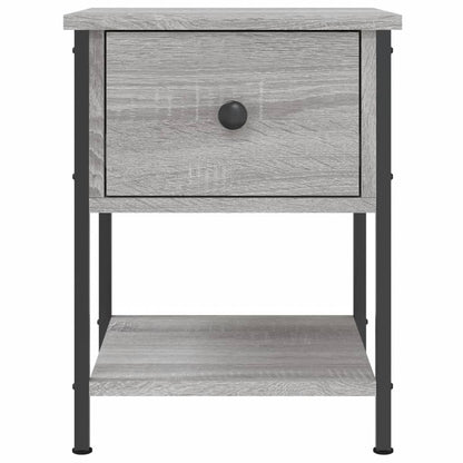 Nachttisch Grau Sonoma 34x35,5x45 cm Holzwerkstoff