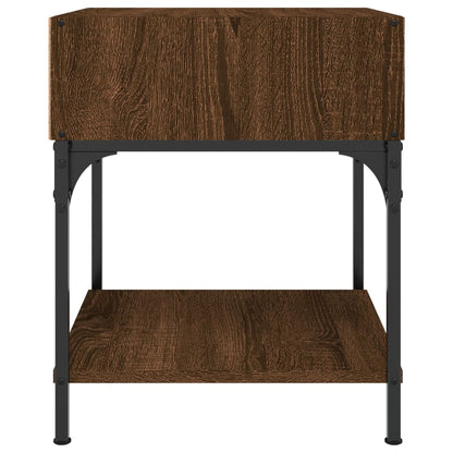 Nachttische 2 Stk. Braun Eichen-Optik 40x41x50 cm Holzwerkstoff