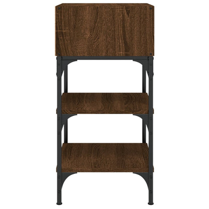 Nachttisch Braun Eichen-Optik 35x34,5x70 cm Holzwerkstoff