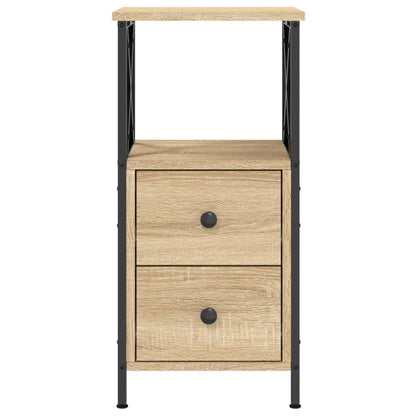 Nachttische 2 Stk. Sonoma-Eiche 34x35,5x70 cm Holzwerkstoff