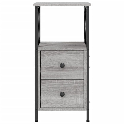 Nachttisch Grau Sonoma-Eiche 34x35,5x70 cm Holzwerkstoff