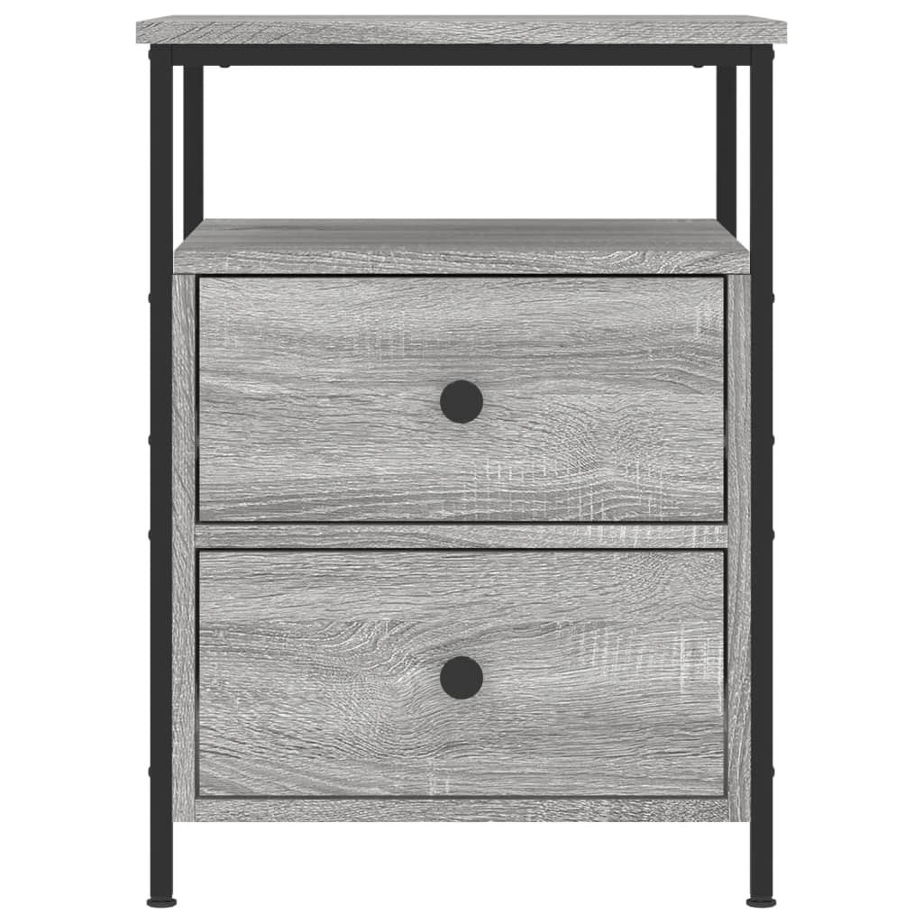 Nachttisch Grau Sonoma-Eiche 44x45x60 cm Holzwerkstoff